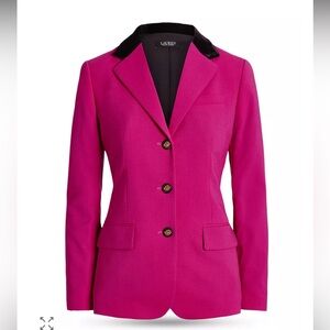 Lauren Ralph Lauren Black Label Women’s Wool Tailored Blazer Size 2 Equestrian